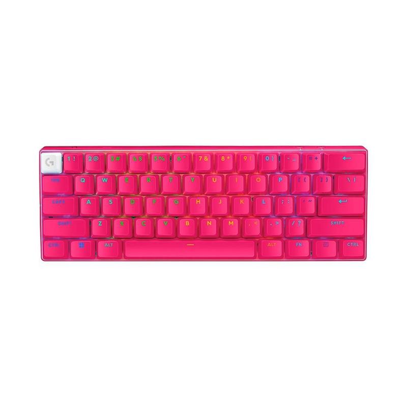 Imagem do produto Teclado Mecânico Gamer sem fio Logitech G Pro X 60 Lightspeed Switch Brown Tactile - Rosa em Magazine Luiza